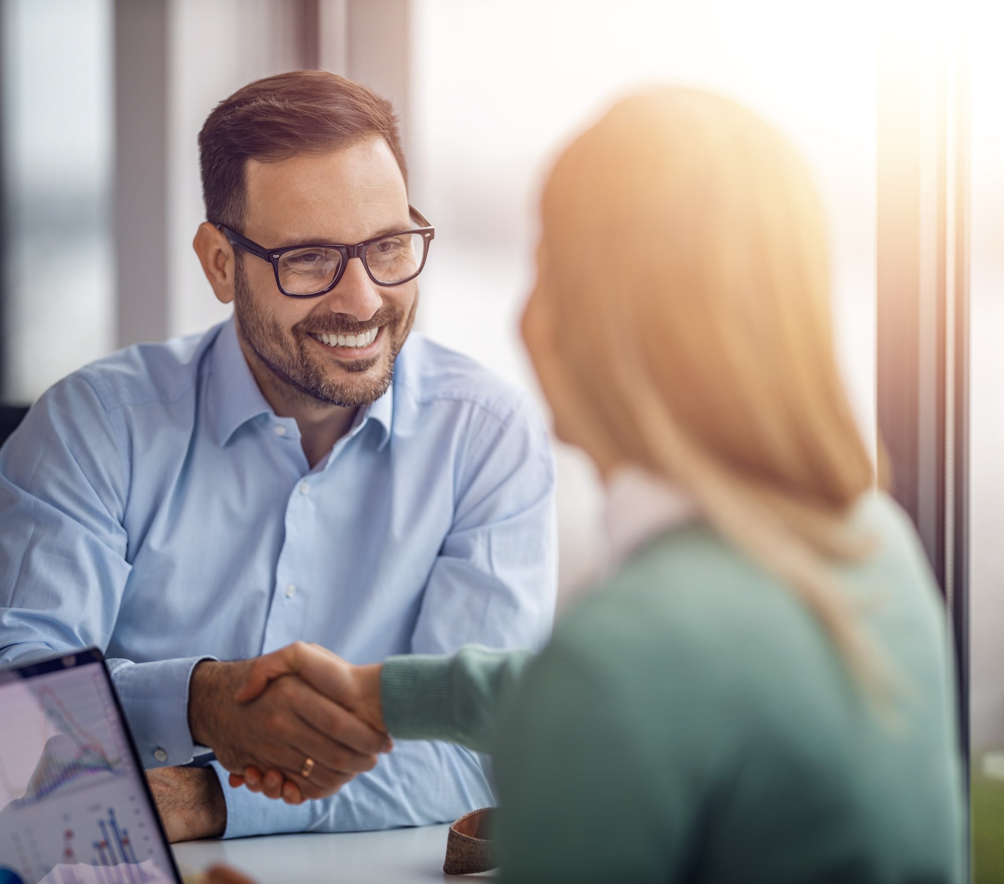 man shaking hands for partnership 2